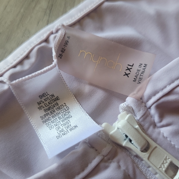 Mynah Swim Shirt Rash Guard Pale Pink XXL Sun Protection - Picture 3 of 8